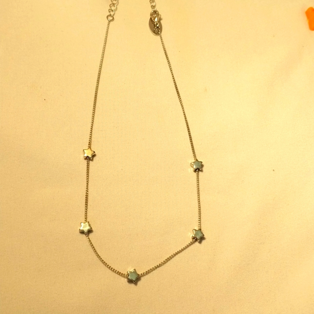 Silver star necklace